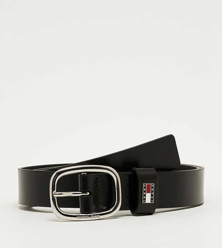 Logo Detail Buckle Closure Belt
