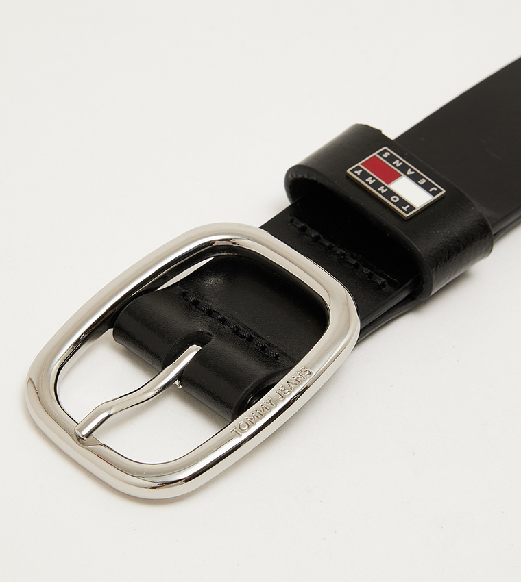 Logo Detail Buckle Closure Belt