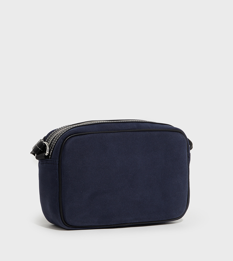 Logo Print Zippered Camera Bag