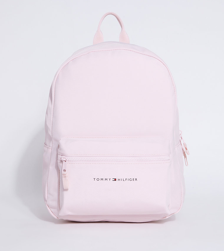 Buy Tommy Hilfiger Logo Detail Zip Around Backpack In Pink