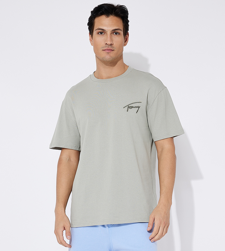 Signature Embroidered Short Sleeves T-Shirt