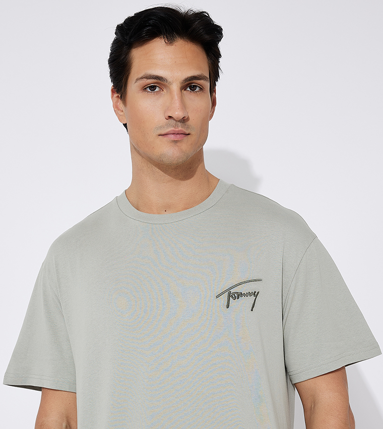 Signature Embroidered Short Sleeves T-Shirt