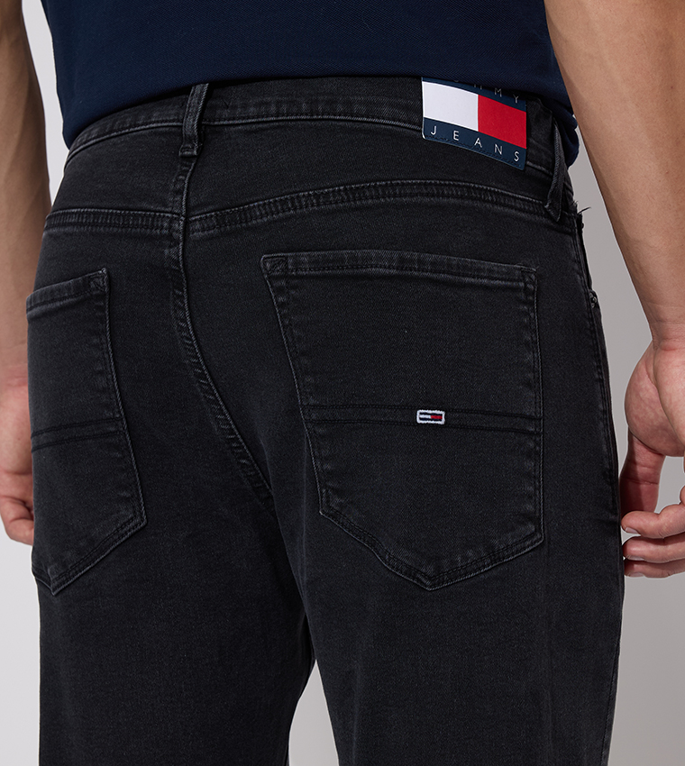 Logo Detail Slim Fit Jeans