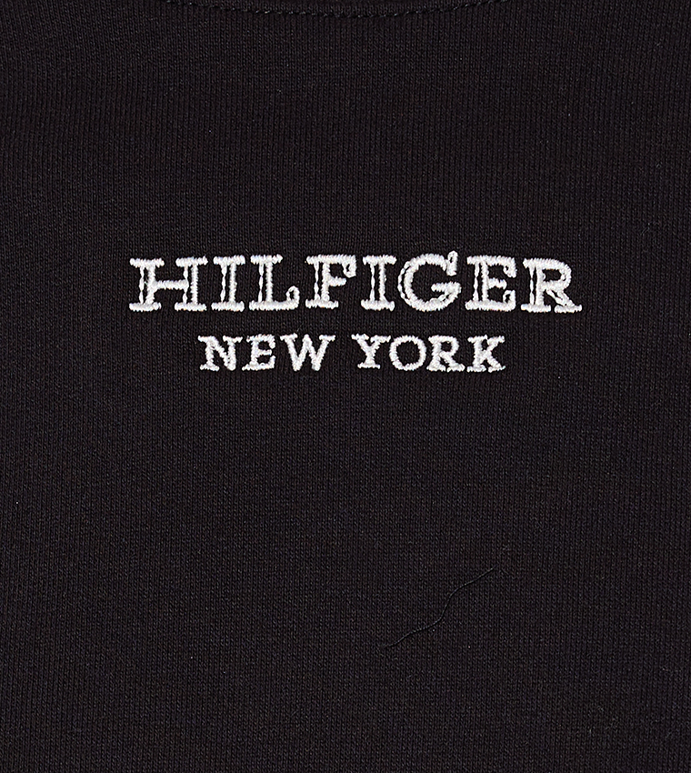 Logo Embroidered Short Sleeves Sweatshirt
