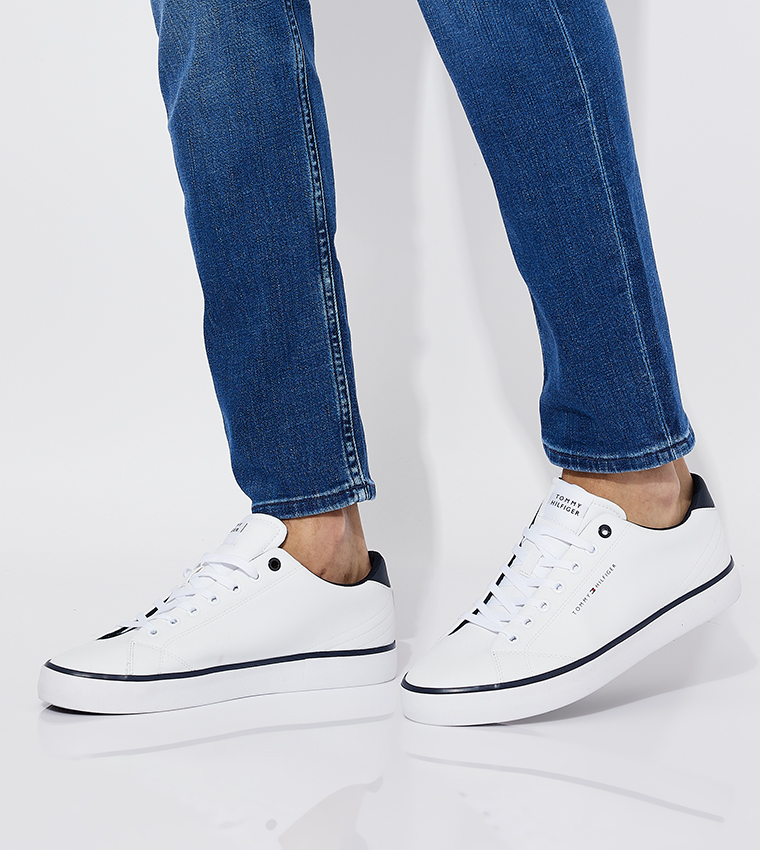 Logo Detail Lace-Up Sneakers