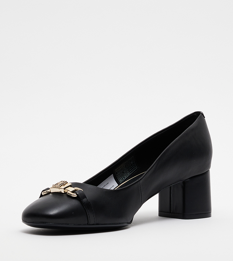 Metal Accent Logo Detail Pumps