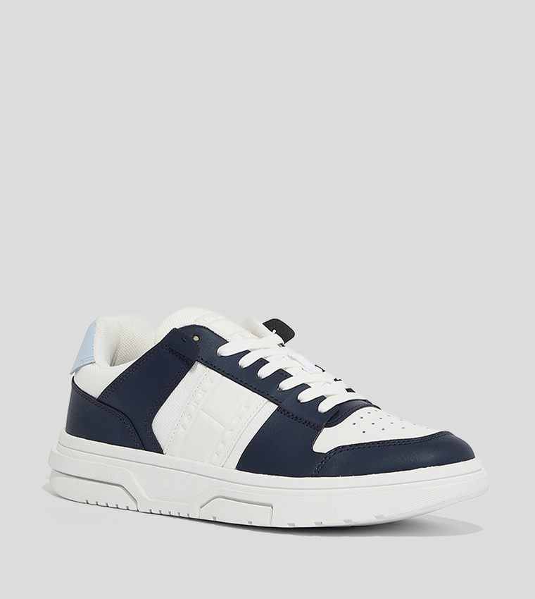 Color Block Lace-Up Sneakers