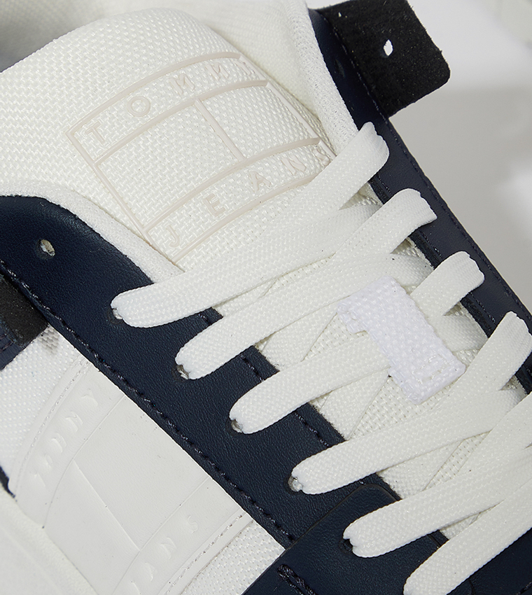 Color Block Lace-Up Sneakers