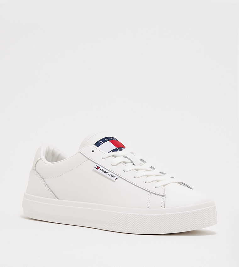 Logo Detail Lace Up Cupsole Sneakers