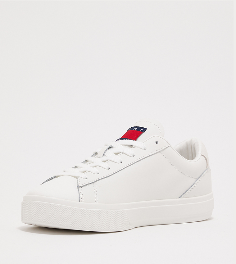 Logo Detail Lace Up Cupsole Sneakers