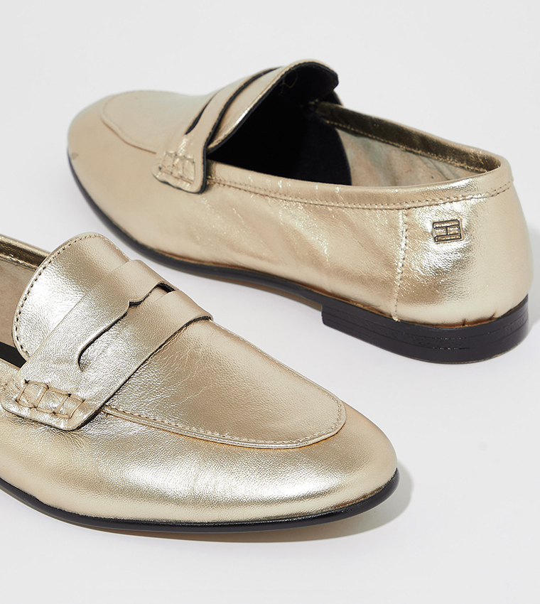 Textured Slip-On Loafers
