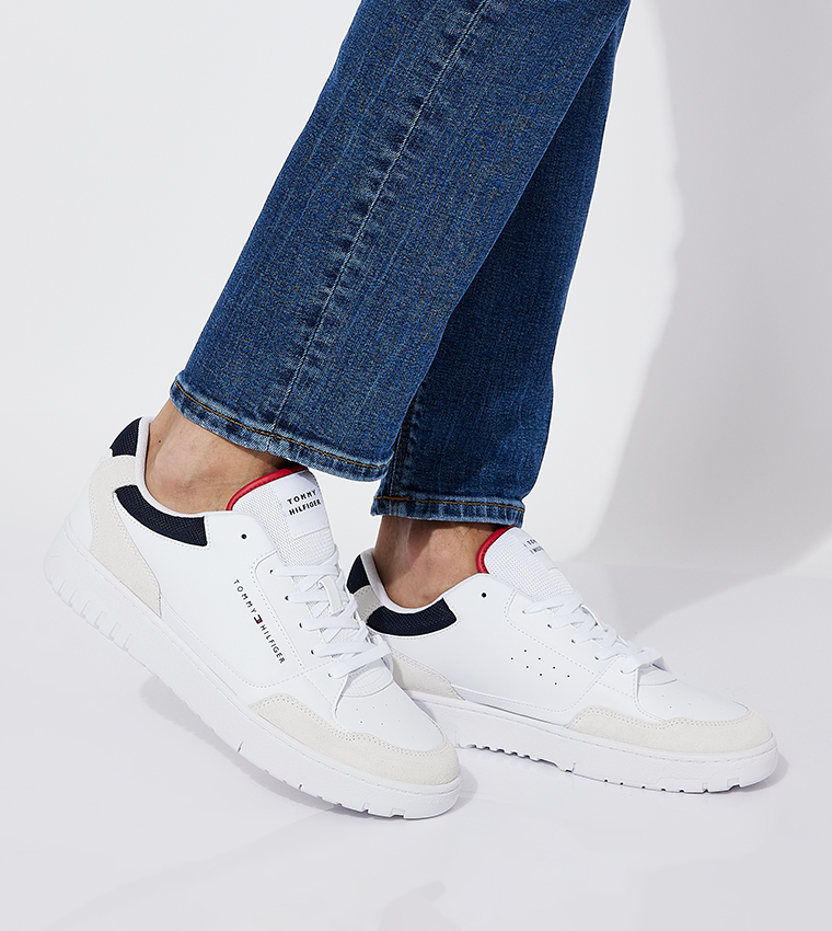 Color Block Lace Up Basketball Sneakers
