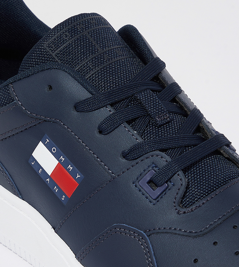 Color Block Lace-Up Sneakers