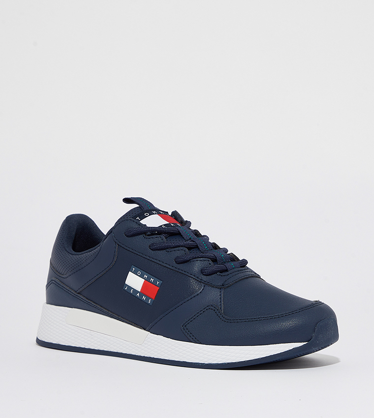 Logo Detail Lace-Up Sneakers