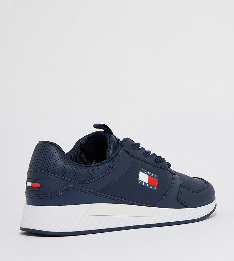Logo Detail Lace-Up Sneakers