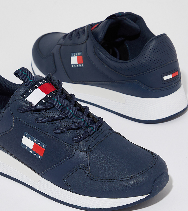 Logo Detail Lace-Up Sneakers