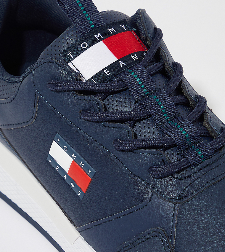 Logo Detail Lace-Up Sneakers