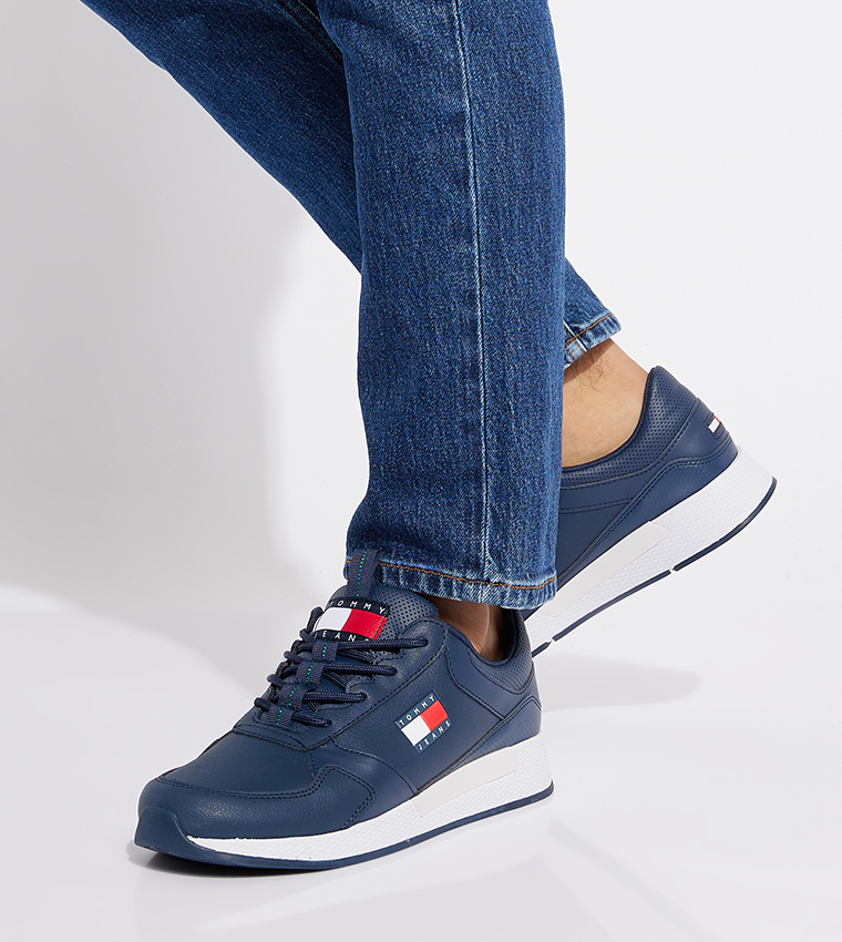 Logo Detail Lace-Up Sneakers