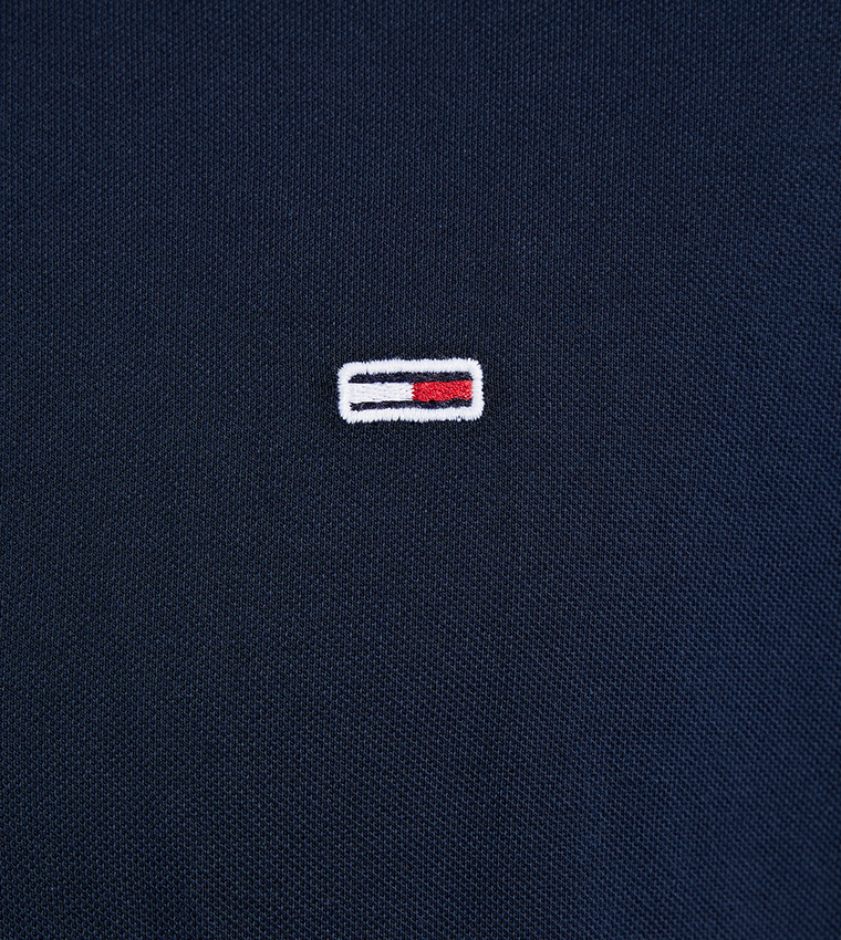 Contrast Tipping Short Sleeves Polo T-Shirt