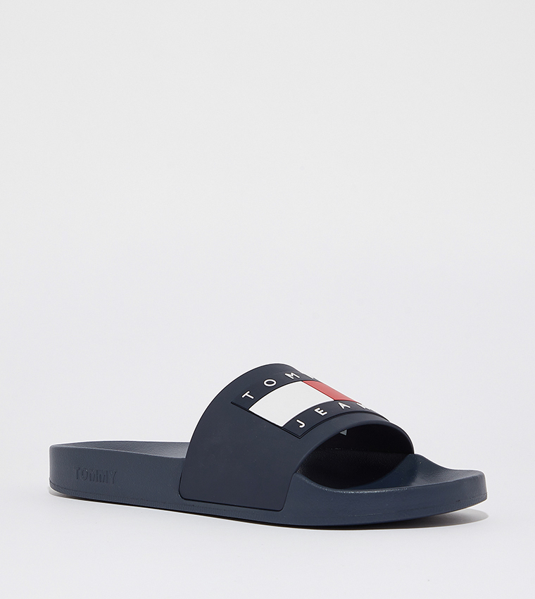 Logo Detail Open Toe Slides
