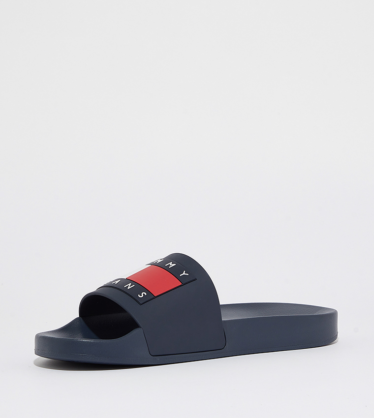 Logo Detail Open Toe Slides