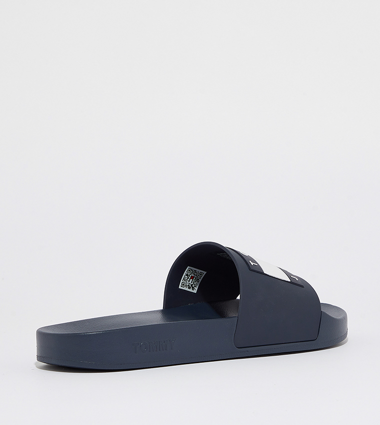 Logo Detail Open Toe Slides