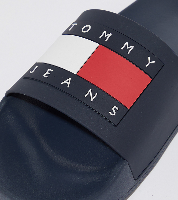 Logo Detail Open Toe Slides