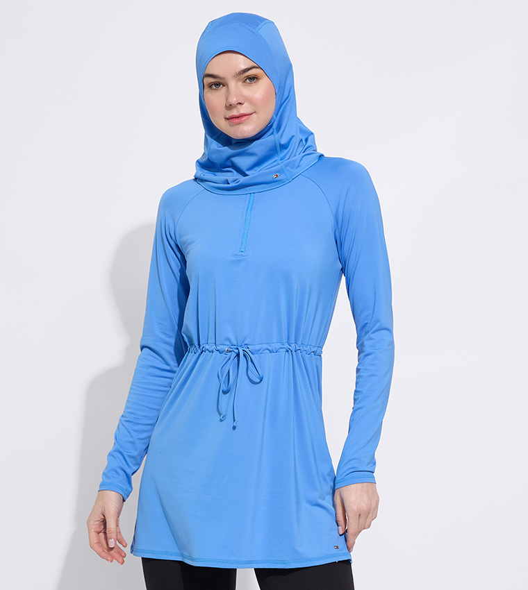 Logo Detail Swim Hijab