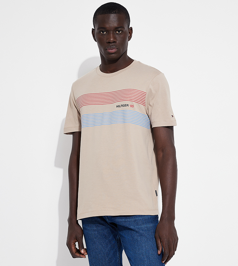 Monotype Printed Short Sleeves T-Shirt