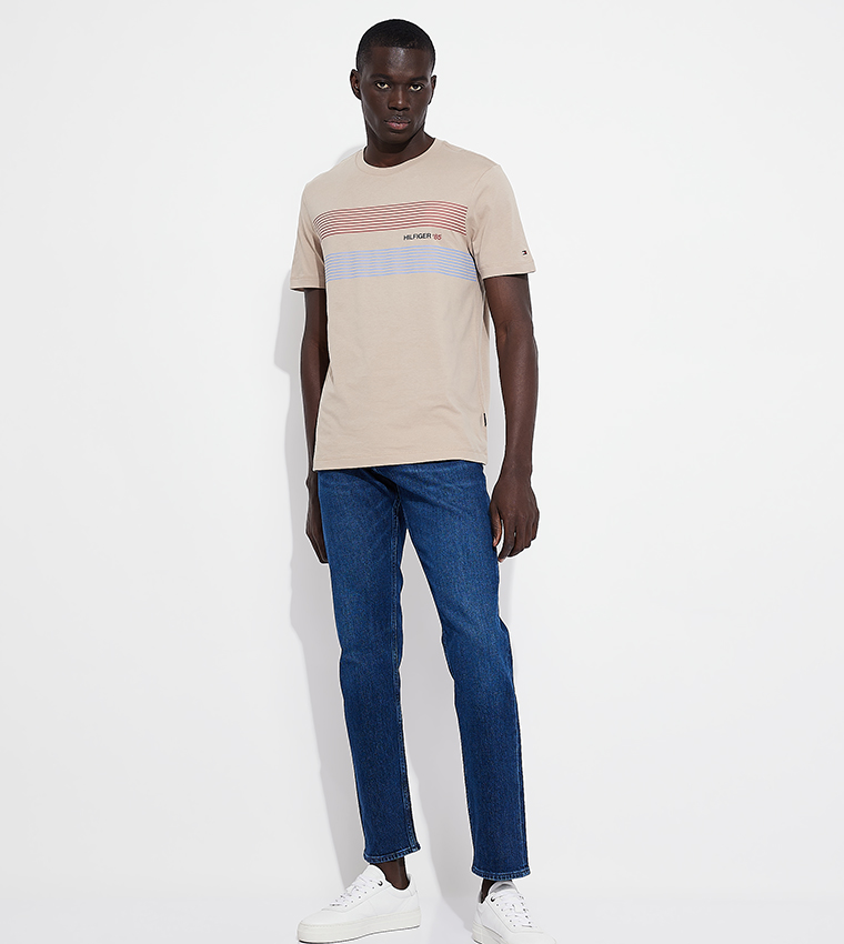 Monotype Printed Short Sleeves T-Shirt