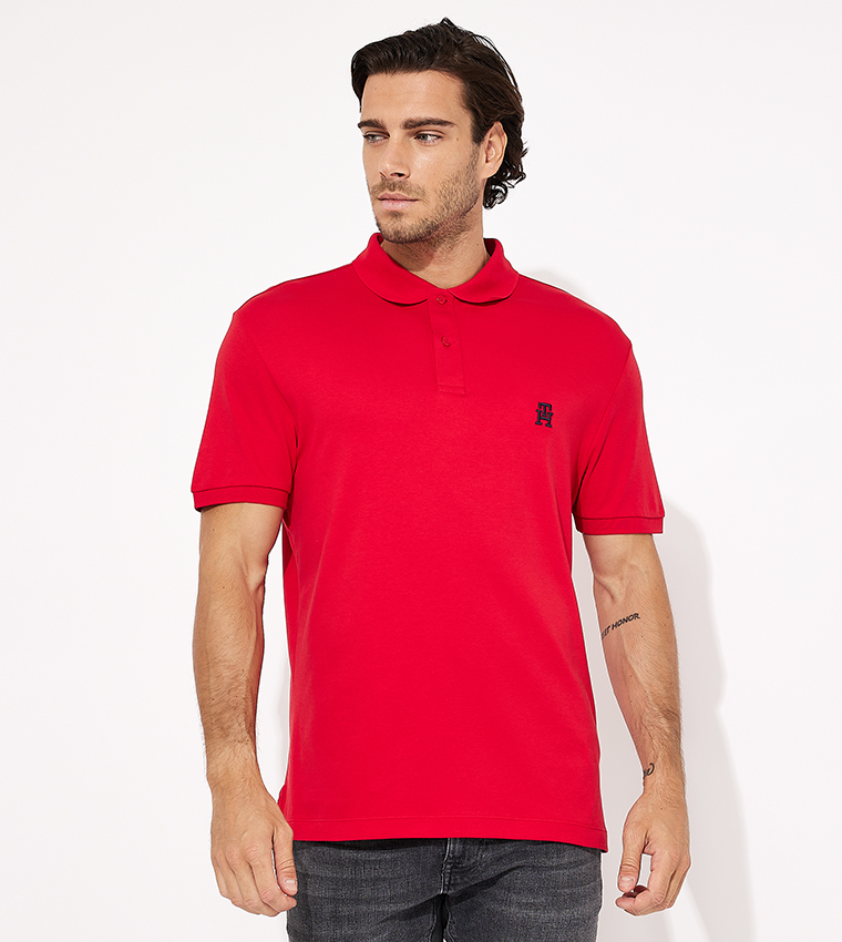 Logo Embroidered Short Sleeves Polo T-Shirt