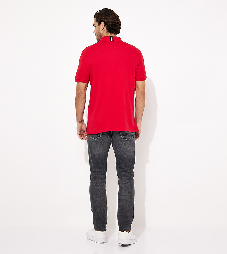 Logo Embroidered Short Sleeves Polo T-Shirt