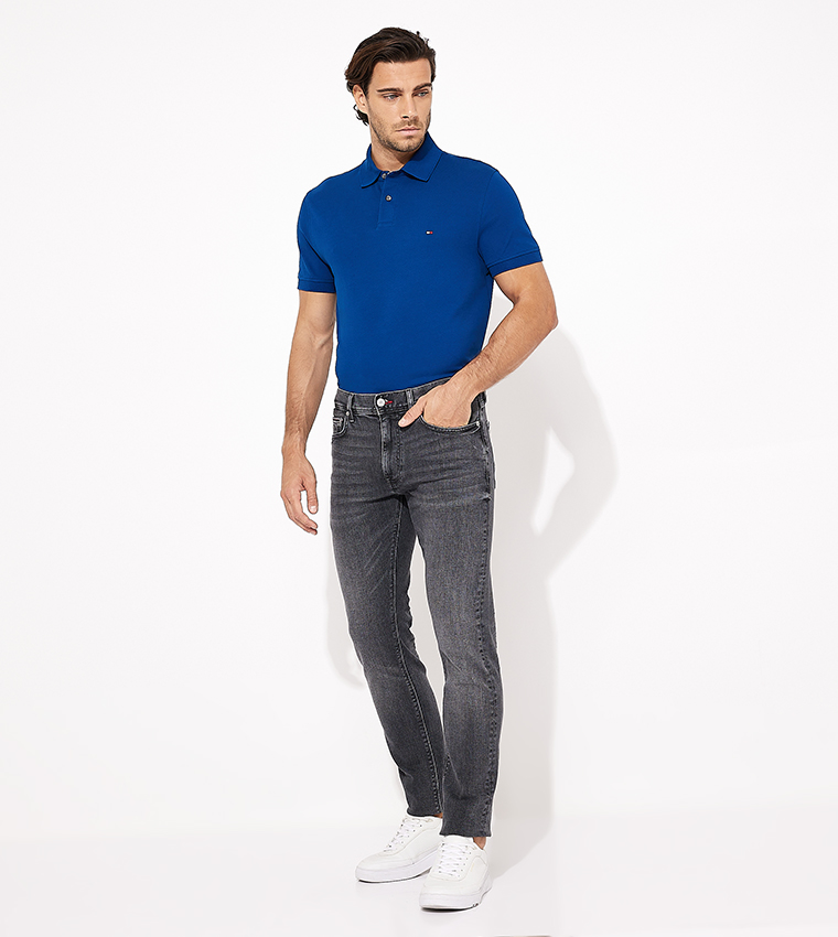 Faded Mid Rise Slim Fit Jeans