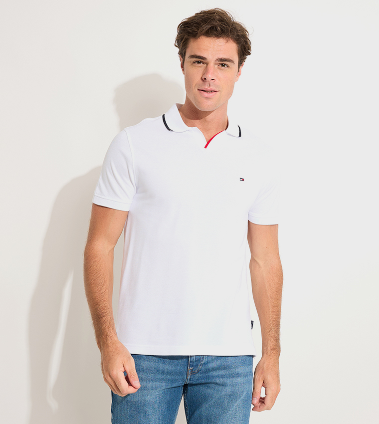 Logo Detail Short Sleeves Polo T-Shirt