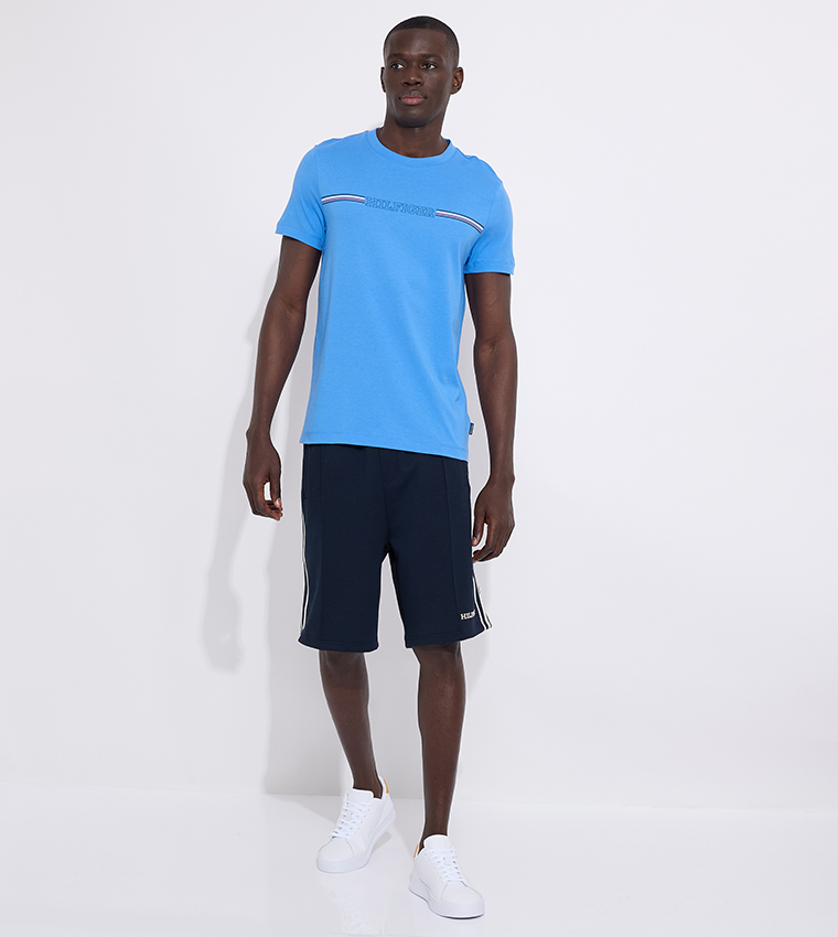 Monotype Print Short Sleeves T-Shirt
