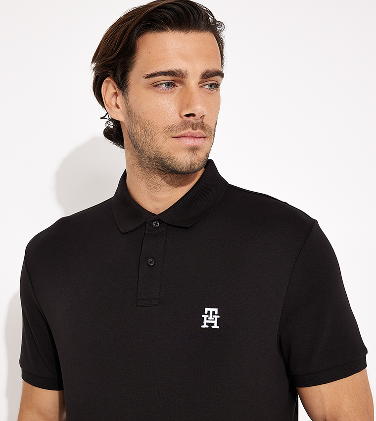 Logo Embroidered Short Sleeves Polo T-Shirt