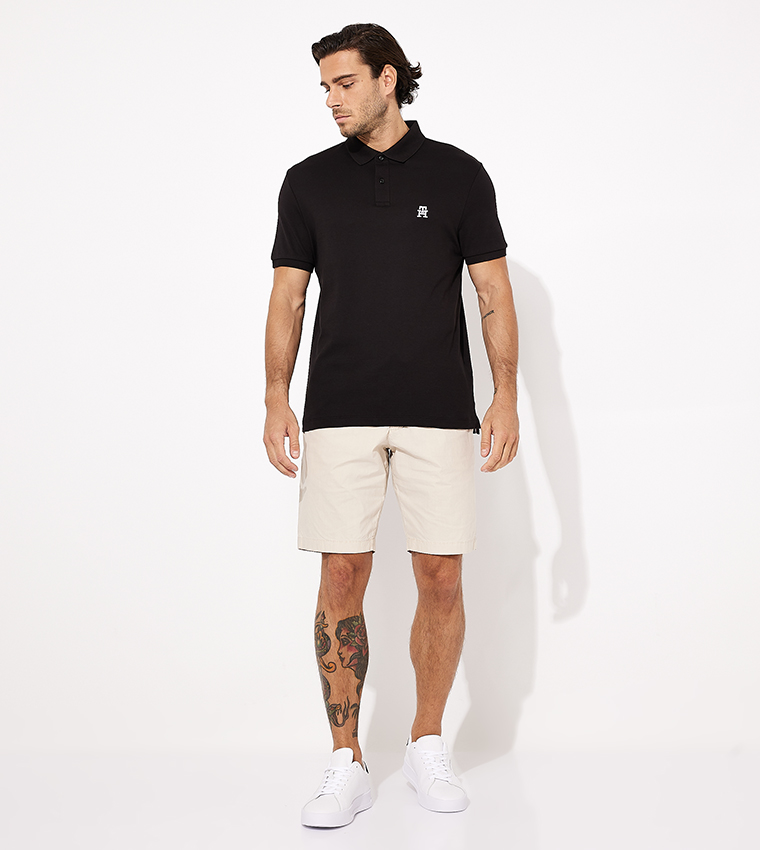 Logo Embroidered Short Sleeves Polo T-Shirt