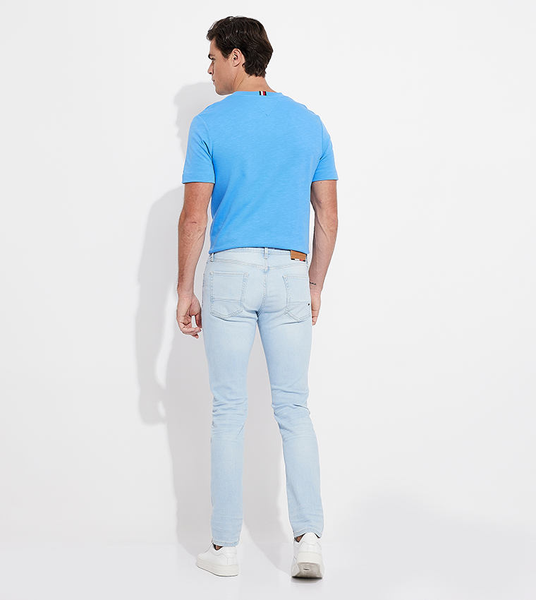 Washed Mid Rise Slim Fit Jeans
