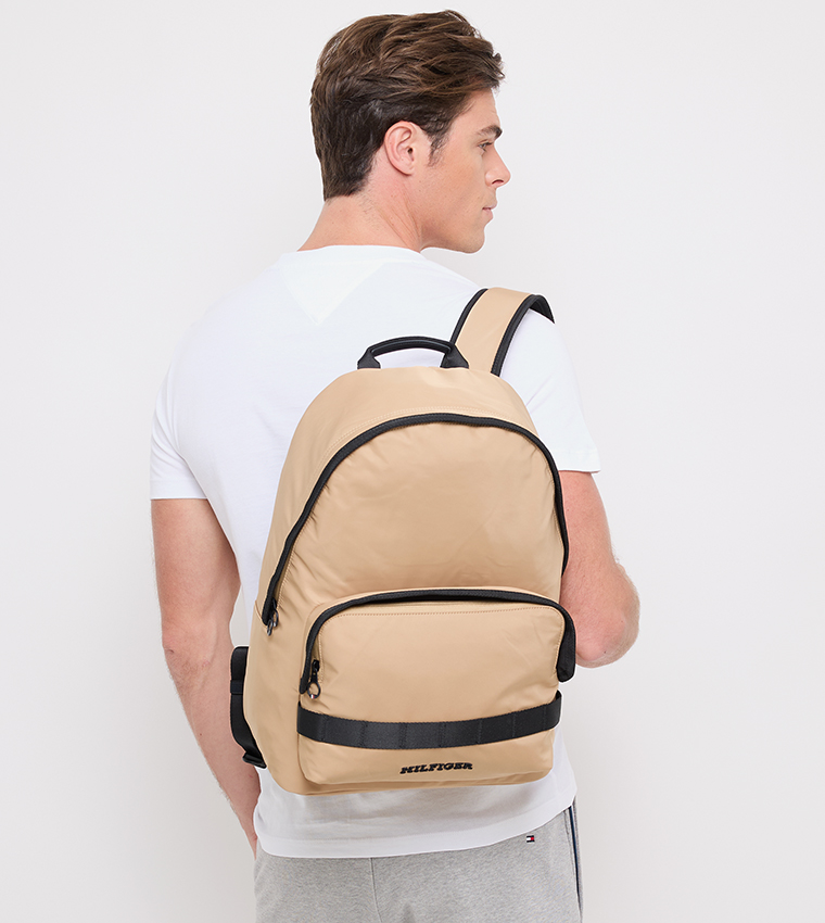 Monogram Embroidered Backpack