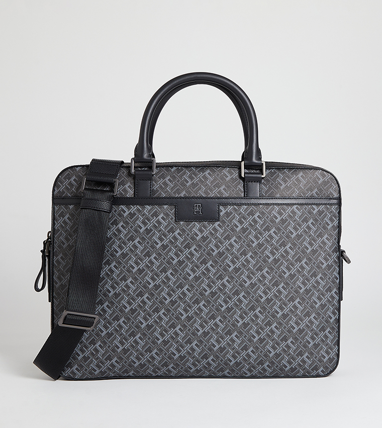 Monogram Detail Laptop Bag