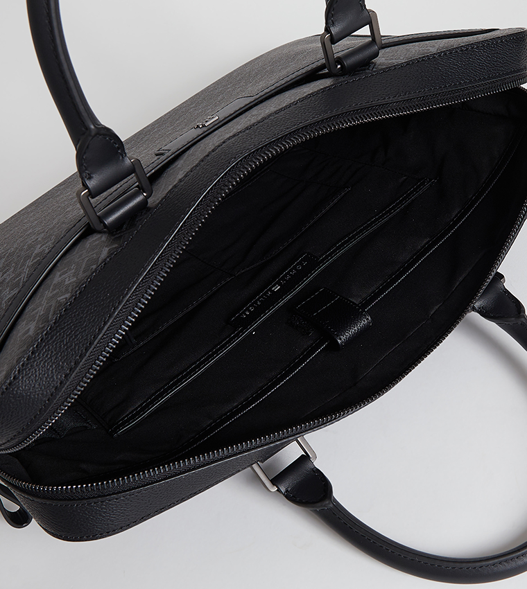 Monogram Detail Laptop Bag