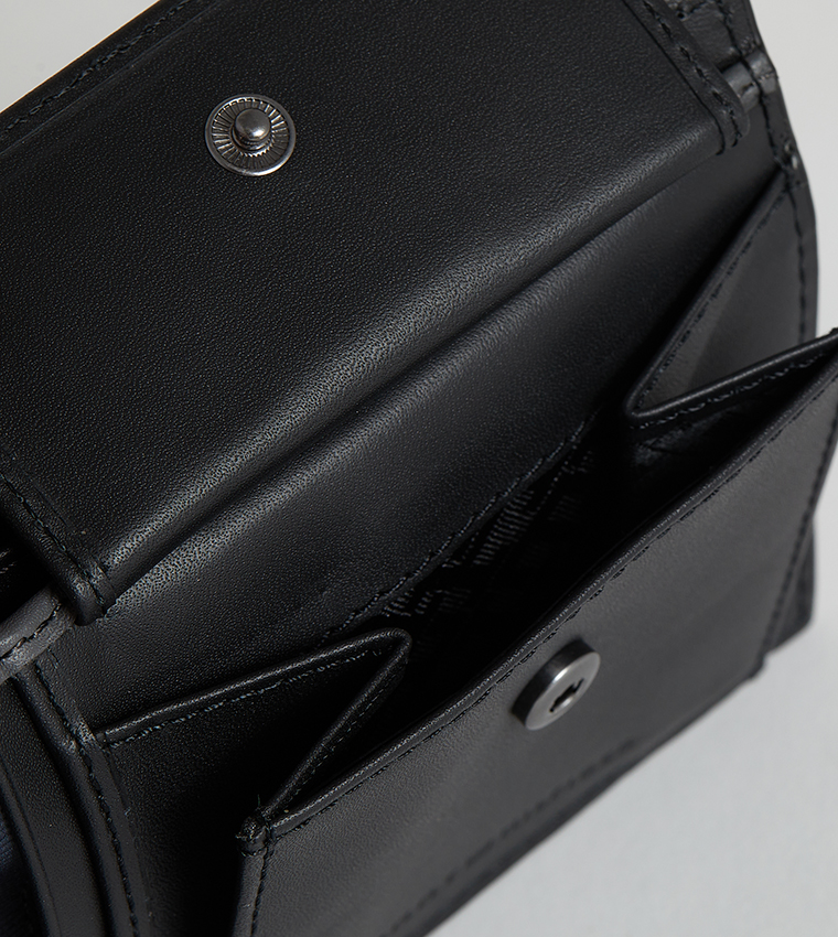 Monogram Detail Bi-Fold Wallet