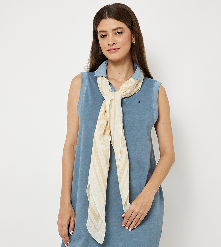 Monogram Printed Scarf