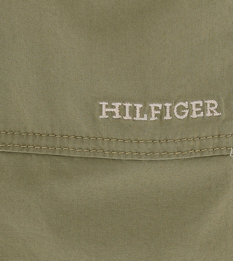 Monotype Detail Woven Cargo Pants