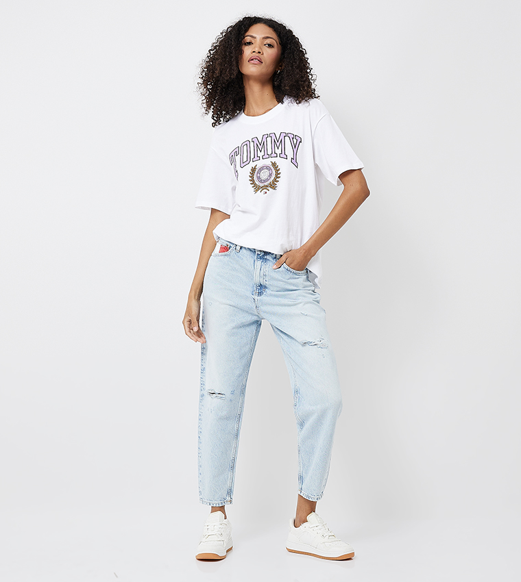 Tapered Jeans Tommy Ripped Jeans Buy Tommy Hilfiger High Rise