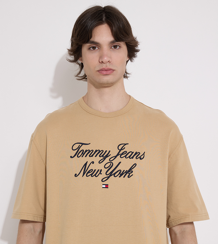 Logo Embroidered Oversized T-Shirt