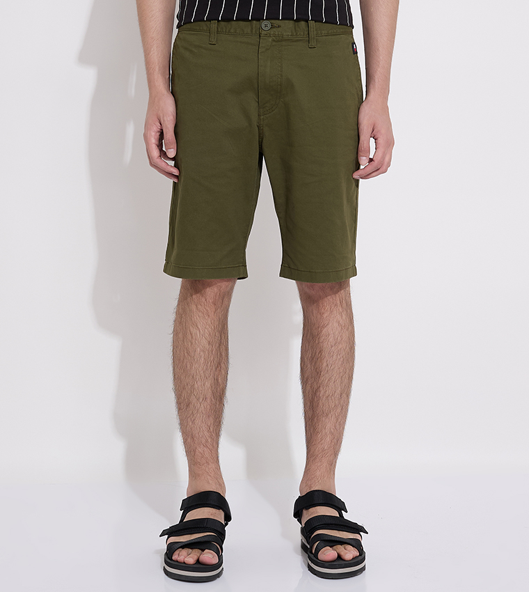 Solid Chino Shorts