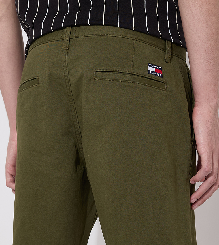 Solid Chino Shorts