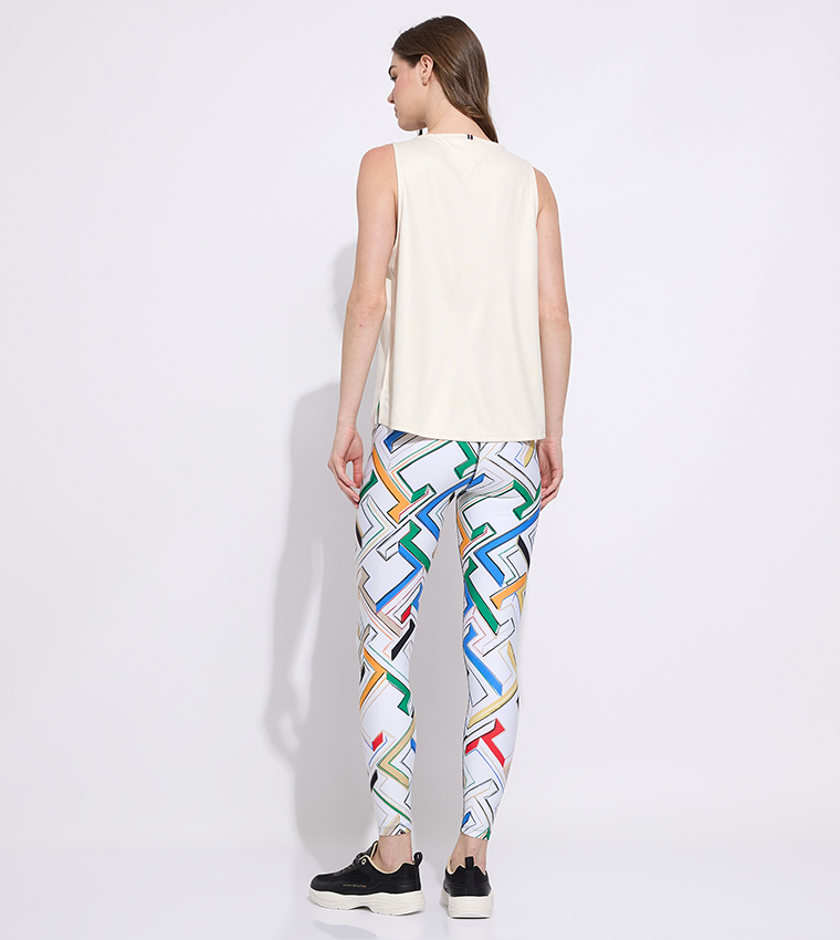 Logo Printed Sleeveless Top
