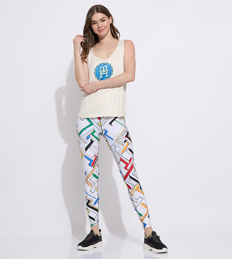 Logo Printed Sleeveless Top